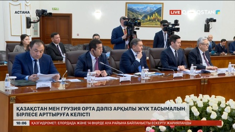 Қазақстан мен Грузия орта дәліз арқылы жүк тасымалын бірлесе арттыруға келісті