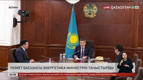 Үкімет басшысы Энергетика министрін таныстырды