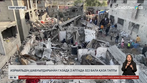 Израильдің шабуылдарынан Газада 2 аптада 322 бала қаза тапты