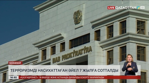 Терроризмді насихаттаған әйел 7 жылға сотталды