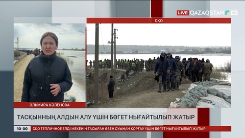 Солтүстік Қазақстан облысы Тепличное ауылындағы бөгет нығайтылып жатыр