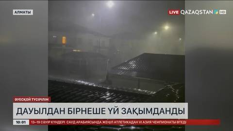 Алматыда дауылдан бірнеше үй зақымданды