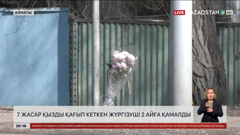 Алматыда 7 жасар қызды қағып кеткен жүргізуші 2 айға қамауға алынды