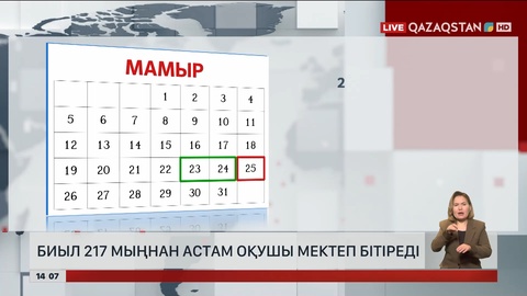 Биыл 217 мыңнан астам оқушы мектеп бітіреді