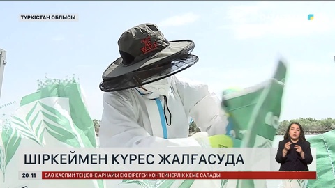 Түркістан облысында шіркейге қарсы дезинфекция жүргізген мердігерге 1,4 млн теңге айыппұл салынды