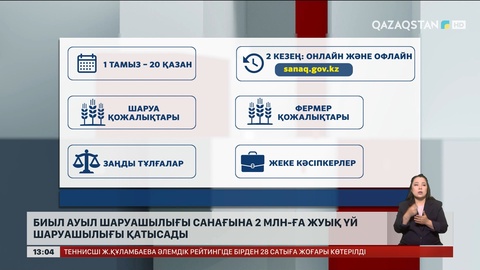 Биыл ауыл шаруашылығы санағы өтеді