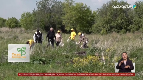 Зерендіде «Таза Қазақстан» экологиялық акциясы өтті