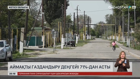 Жетісу облысын газдандыру деңгейі 71%-дан асады
