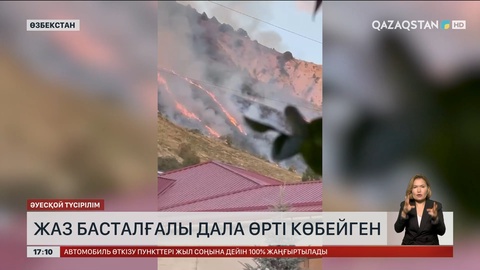 Өзбекстанда жаз басталғалы дала өрті көбейген