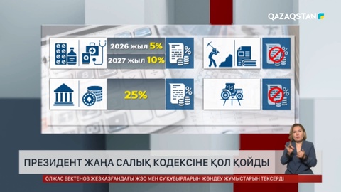 Президент жаңа Салық кодексіне қол қойды