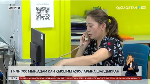 Елімізде 1 млн 700 мыңнан астам адамның қан қысымы бар