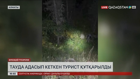 Алматыда тауда адасып кеткен турист құтқарылды