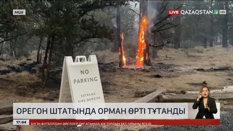 АҚШ-тың Орегон штатында орман өртеніп жатыр