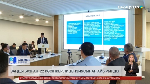 Түркістан облысында 22 кәсіпкер лицензиясынан айырылды