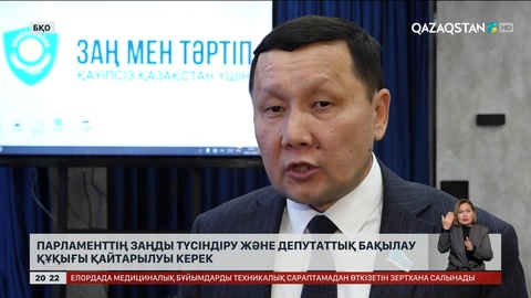 Парламенттің заңды түсіндіру және депутаттық бақылау құқығы қайтарылуы керек
