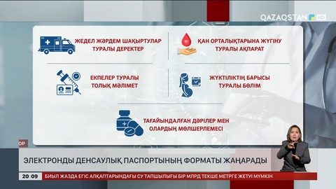  Электронды денсаулық паспортының форматы жаңарады