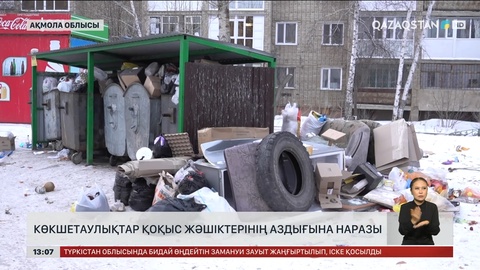 Көкшетаулықтар қоқыс жәшіктерінің аздығына наразы