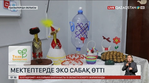 Қызылорда облысындағы мектептерде экосабақ өтті
