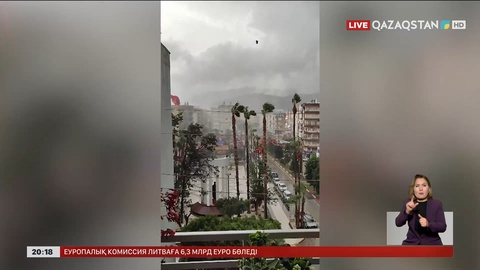  Анталияда дүлей дауыл соқты