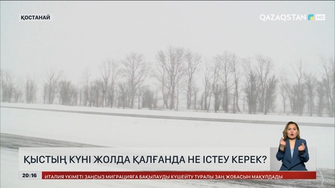 Қыстың күні жолда қалғанда не істеу керек?