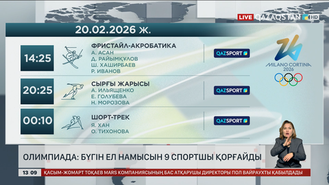 Қысқы Олимпиада: Бүгін 9 спортшымыз шығады