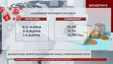 Қазақстанда зейнетақы алушылар саны 1,5 миллионнан асты
