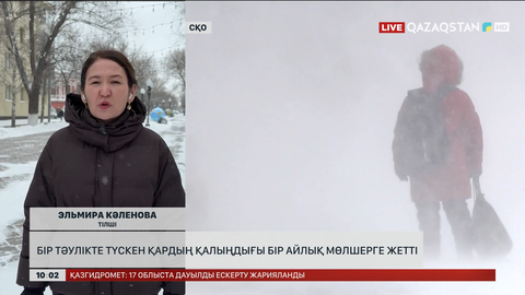 СҚО бір тәулікте түскен қардың қалыңдығы бір айлық мөлшерге жетті