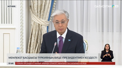Мемлекет басшысы Түркияның вице-президентімен кездесті