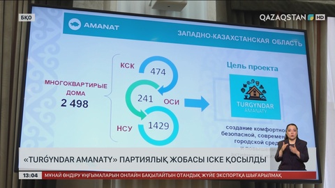 БҚО-да «Turġyndar amanaty» жобасы іске қосылды