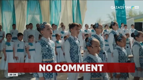 Астанада 3000 оқушы бір мезетте «Ақ көгершін» әнін шырқады