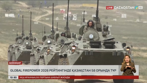 Global Firepower 2026 рейтингінде Қазақстан 58 орында тұр