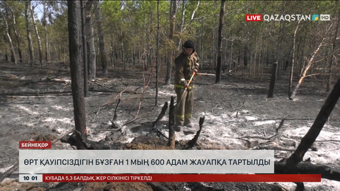 Өрт қауіпсіздігін бұзған 1 600 адам жауапқа тартылды