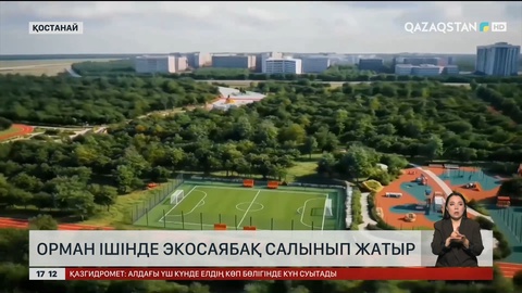 Қостанайда орман ішінде экосаябақ салынып жатыр