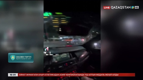Шымкенте жол ережесін бұзып, оны әлеуметтік желіге жүктеген тұрғын қамауға алынды