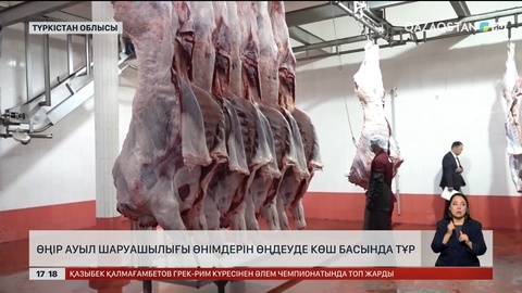 Ауыл шаруашылығы өнімін өңдеуде Түркістан облысы көш басында