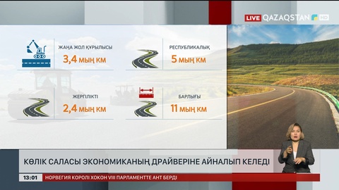Көлік саласы экономиканың драйверіне айналып келеді