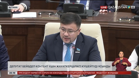  Депутат бейәдеп контент үшін жауапкершілікті күшейтуді ұсынды