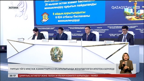 Тұрғын үйге мұқтаж азаматтарға 2-5% жеңілдетілген ипотека беріледі