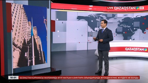 Нью-Йорктің қақ ортасында Қазақстанның туы көтерілді 