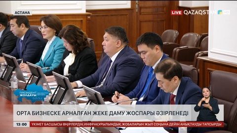 Орта бизнеске арналған жеке даму жоспары әзірленеді