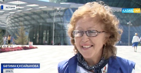 64 жастағы елордалық EXPO-да ерікті болып жүр