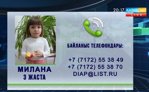 Милананың ата-анасы табылмай жатыр