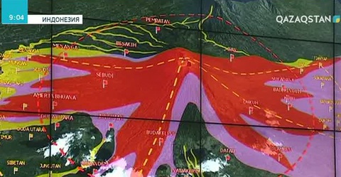 Бали аралында қауіпті жанартау салдарынан 75 мыңнан астам адам үйлерін тастап кетуге мәжбүр