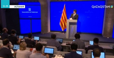 Каталония автономиясында референдум кезіндегі полицияның озбырлығына қарсы шеру жалғасып жатыр