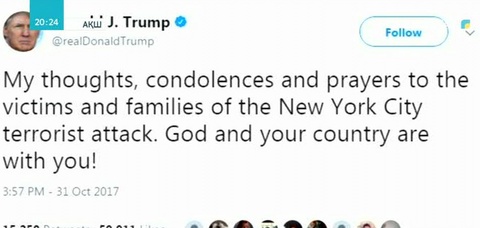 Трамп Нью-Йорктегі терактіден кейін иммигранттарды сұрыптау тәртібін қатаңдатуға бұйрық берді