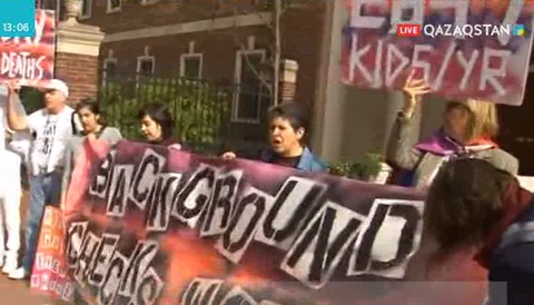 Вашингтонда тұрғындар қаруды бақылауды талап етті