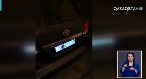 Алматыда жалған нөмірлі көлік жүргізушісі ұсталды