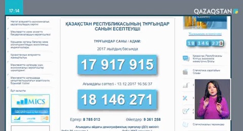 Енді халық санын күнде біліп отыруға болады