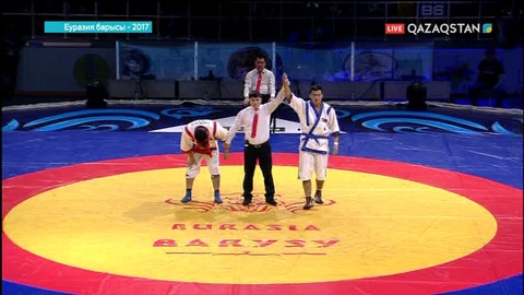 «Еуразия барысы». 90 келі салмақта Бекзат Ахметбеков моңғолиялық қарсыласына жол берді