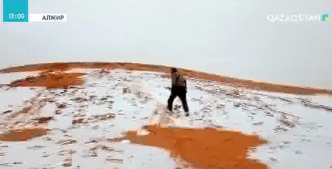 Сахара шөліне қар жауды